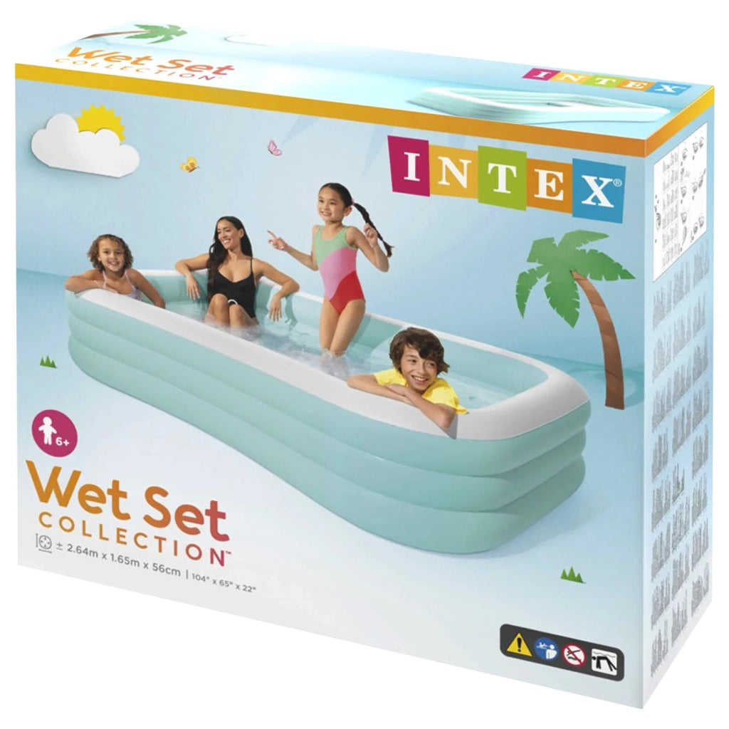 INTEX Float lounge per piscina  Azzurro Chiaro e Bianco PVC 42035612