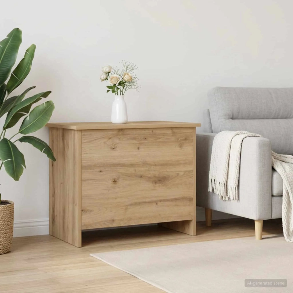 Cassa di stoccaggio Rovere Artigianale 60 x 40 x 50 cm 8011258