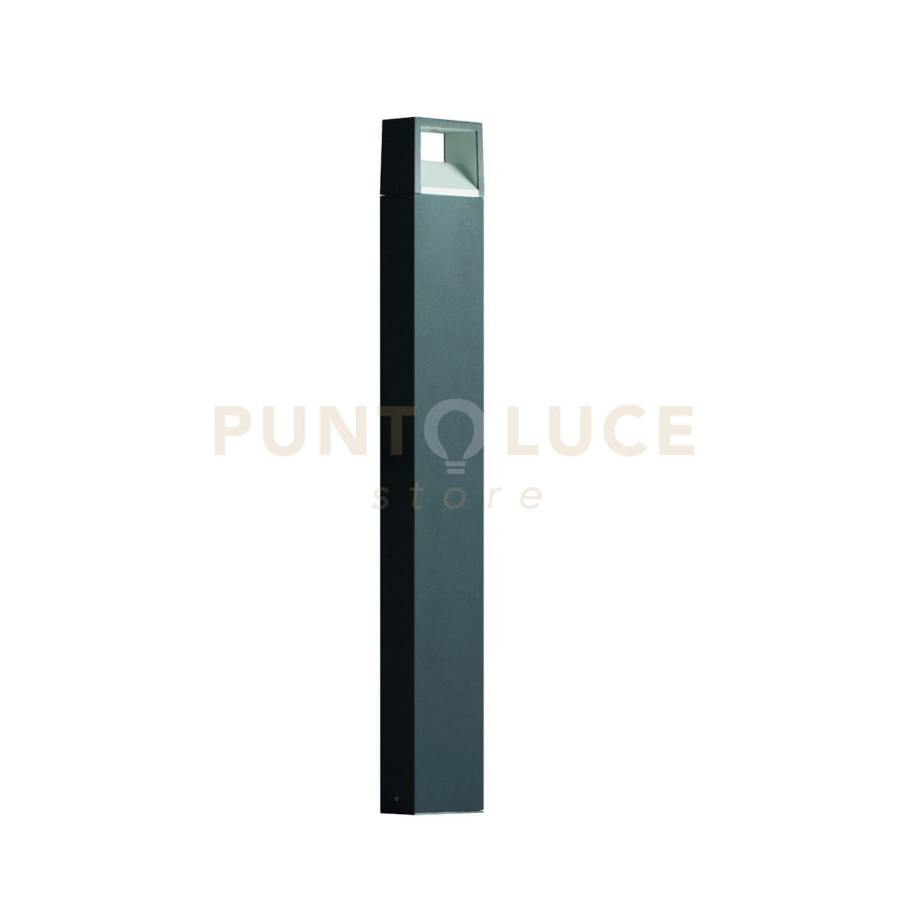 GES1152- PALETTO COLORE ANTRACITE LED  3000-4000-6500K 320-380-378LM 9W IP54 H.100CM