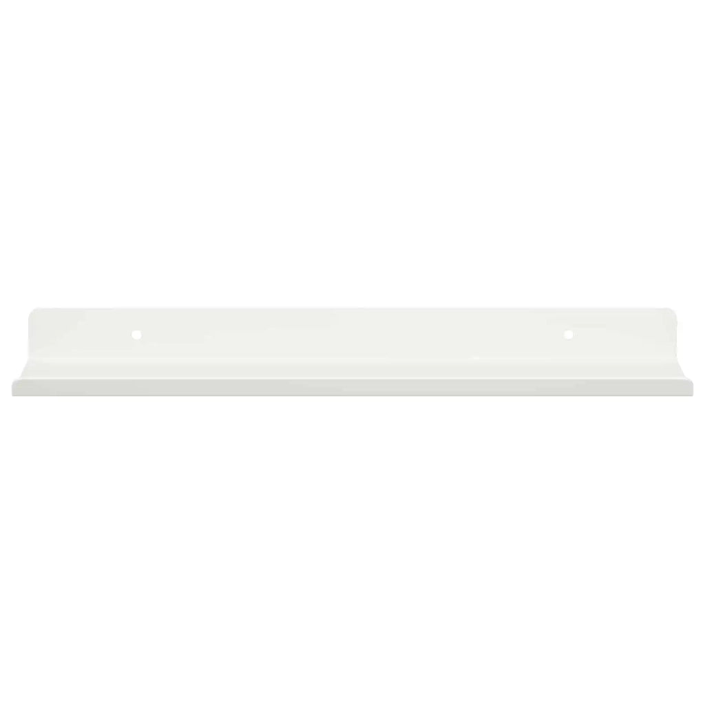 Mensola sospesa 4 pcs Bianco 30 x 9 x 2,5 cm Acciaio