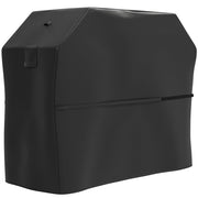 Copertura per Barbecue Rettangolare 147x61x122 cm Impermeabile e Antivento in Tessuto Oxford 600D UPF30+ Nero