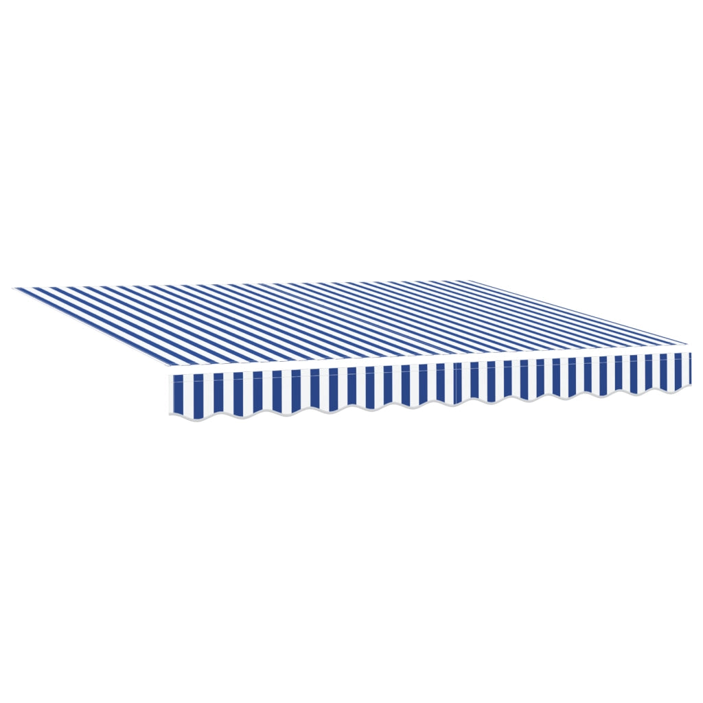 Tessuto di Sostituzione per Tenda 3x2 m Blu e Bianca