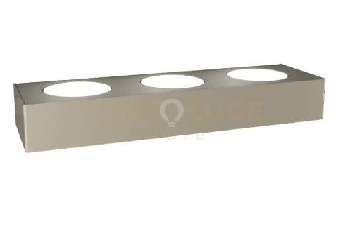 AREA APPLIQUE 3 LUCI MONOEMISSIONE SABBIA 1127-A3-SA