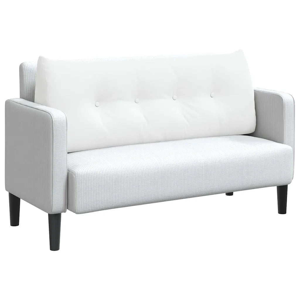 Cuscino per Schiena Bianco 120 x 24 x 50 cm Tessuto