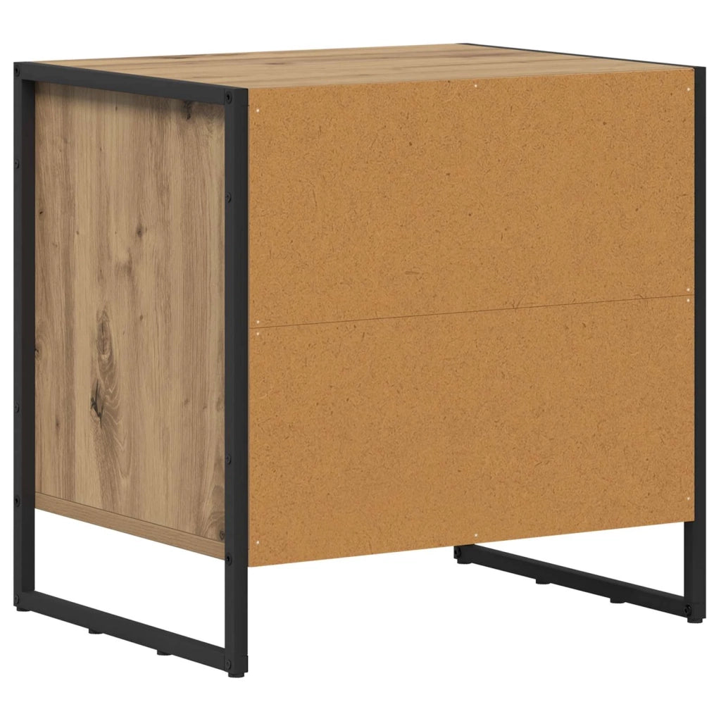 Comodino-Tavolino da notte Rovere Artigianale 50 x 39.5 x 50 cm Legno multistrato