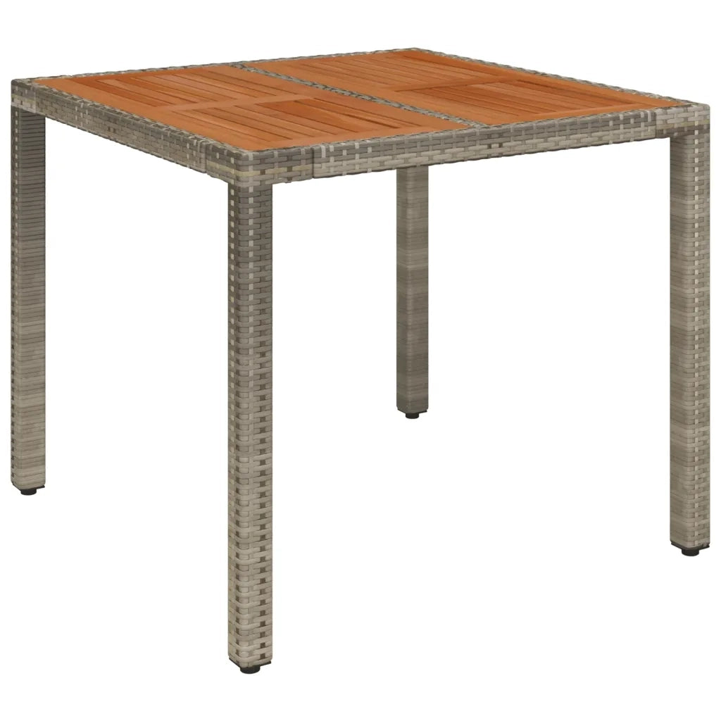 Set da Pranzo da Giardino 3 pz con Cuscini in Polyrattan Grigio 3184993
