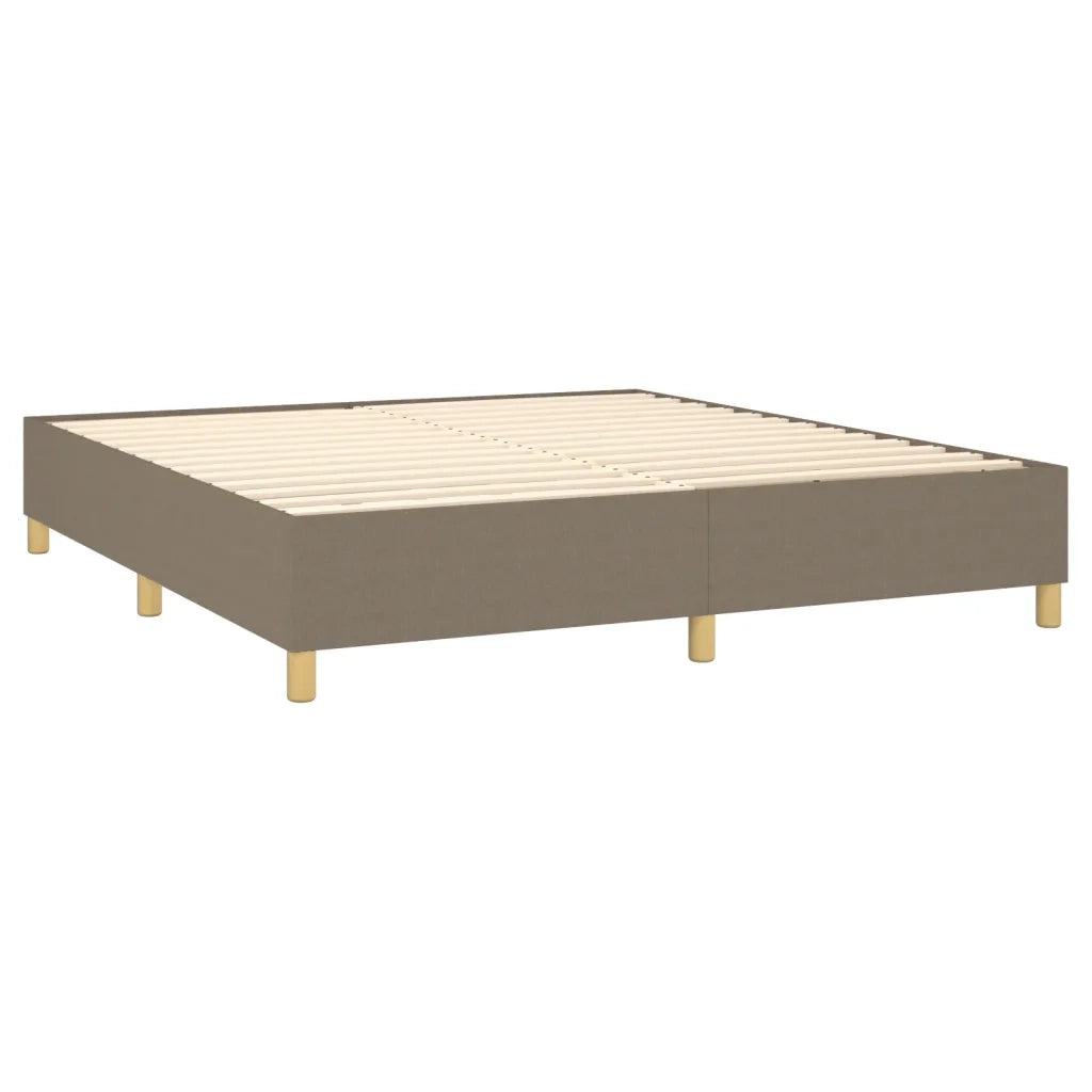 Giroletto a Molle con Materasso Tortora 180x200 cm in Tessuto 3144542