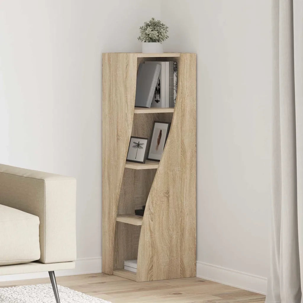 Mobile angolare Rovere Sonoma 32x32x102cm Legno multistrato