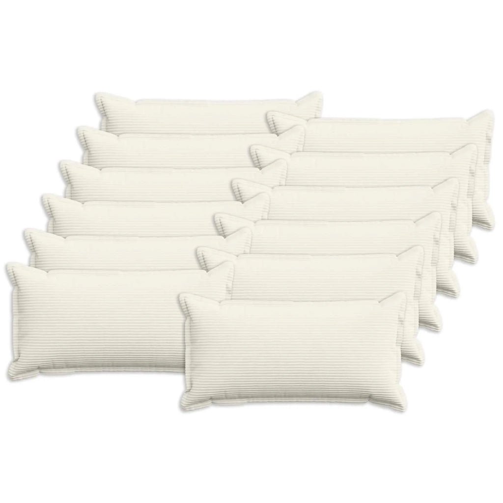 Federa 12 pz HOUTEN Crema 40 x 80 cm corduroy 918174