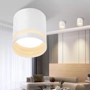 ZMH Faretto da soffitto LED bianchi rotondi da superficie 5W acrilico piccoli