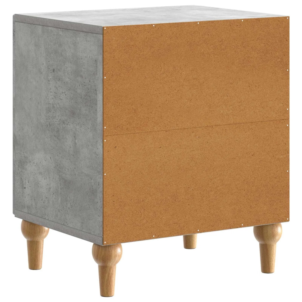 Armadio da Notte 2 pcs Grigio Cemento 43 x 34,5 x 50 cm 894112