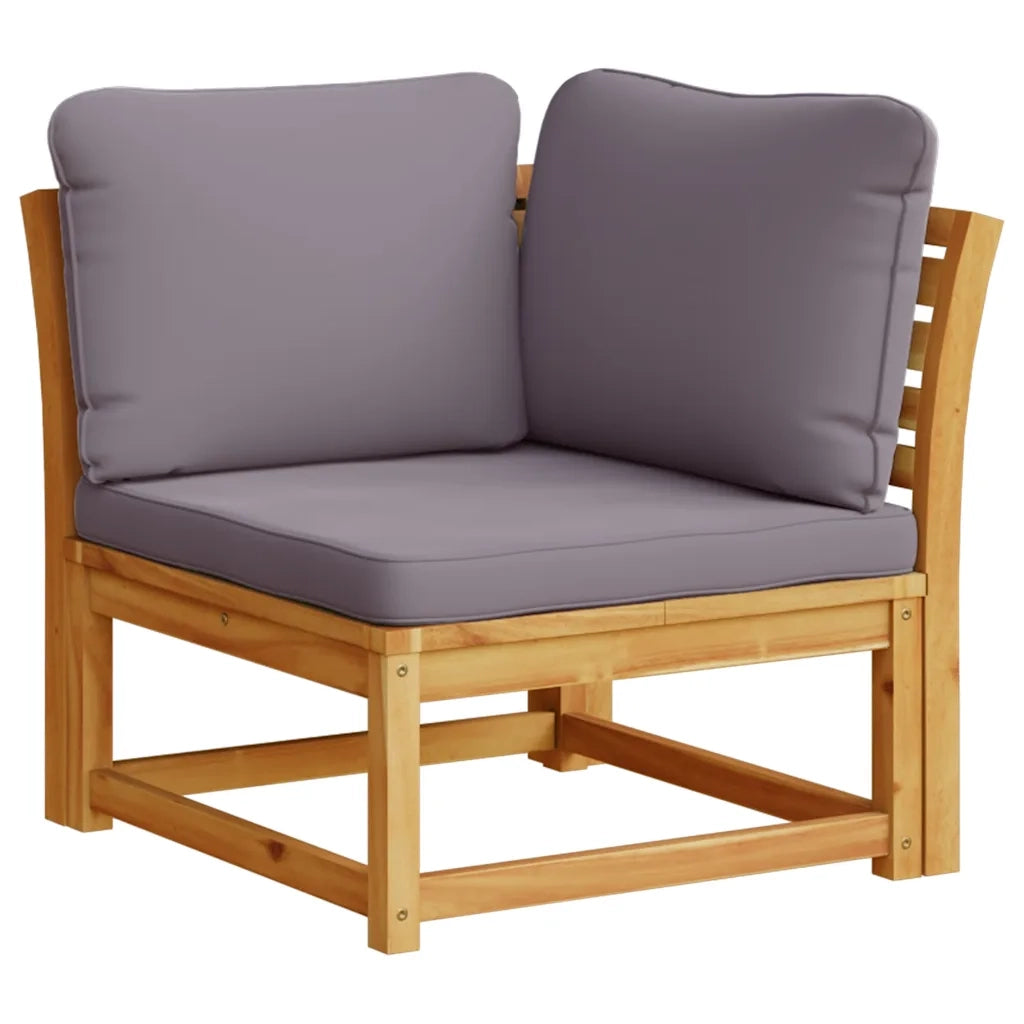 Set Salotto da Giardino 6 pz con Cuscini in Massello di Acaciacod mxl 92884