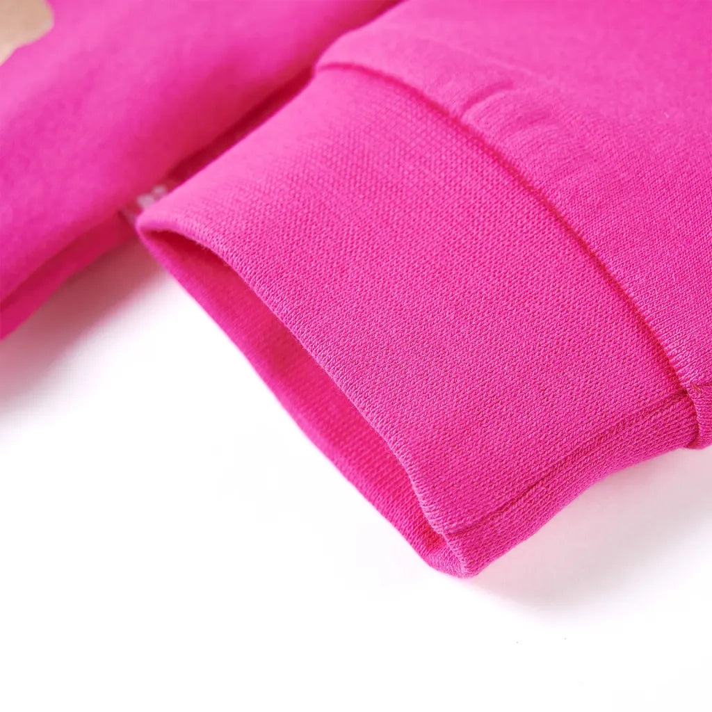 Felpa da Bambina Rosa Scuro 104 13670
