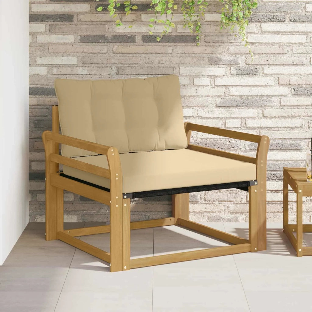 Set di divani da esterno-Sofa da giardino Legno di Acacia Massello e Textilene 380023