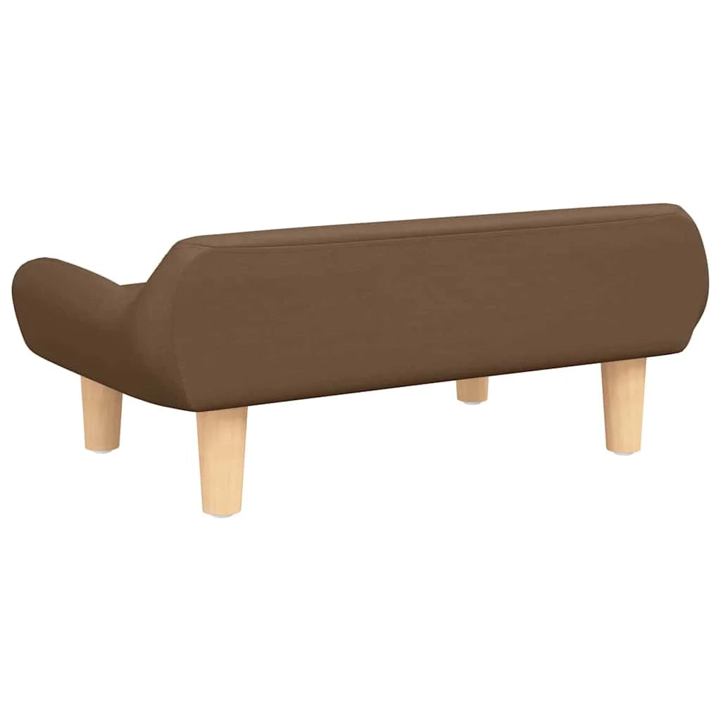 Cuccia per cani a forma di cesto comoda 70 x 40 x 24 cm tessuto marrone 02_0042787