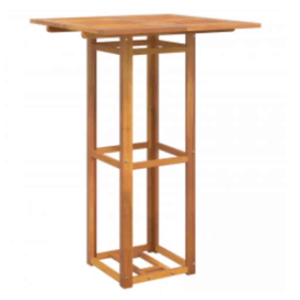 Tavolo da Bistrot 75x75x110 cm in Legno Massello di Acacia