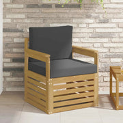 2 Pezzo Set di divani da esterno-Sofa da giardino Poliestere Bianco e Antracite 507924