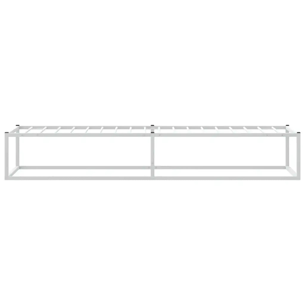 Giroletto senza Materasso Bianco 100x200 cm in Metallo 4017423