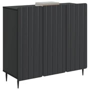 Credenza | Madia | Buffet da pranzo | Armadio da pranzo Nero 89 x 34,5 x 82 cm Legno ingegnerizzato