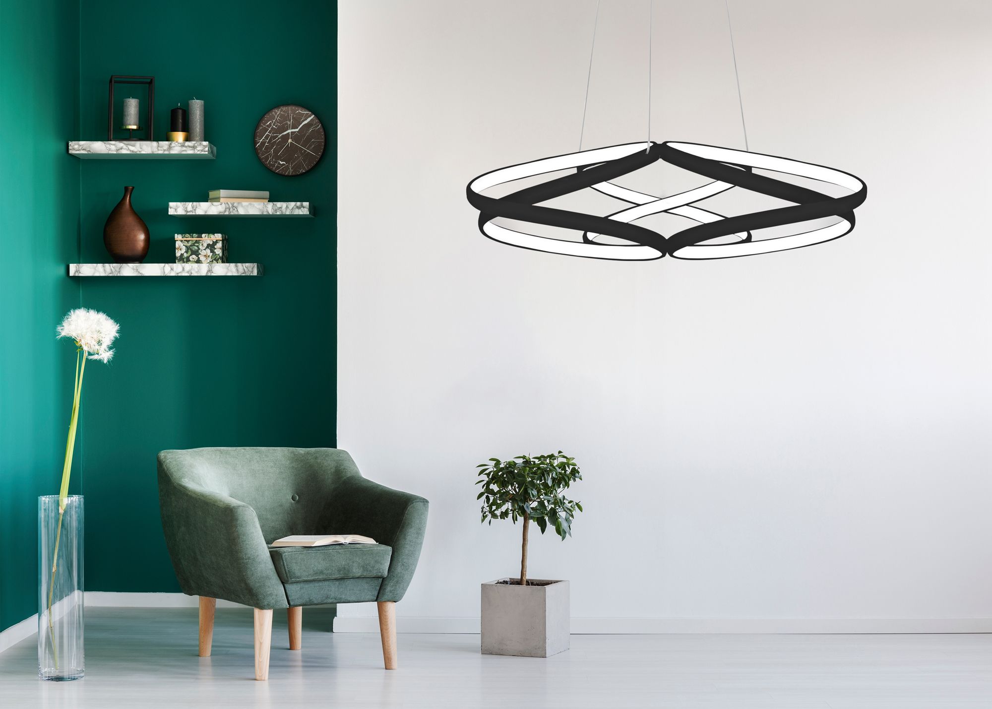 Lampada Led App793-cp Black Flat