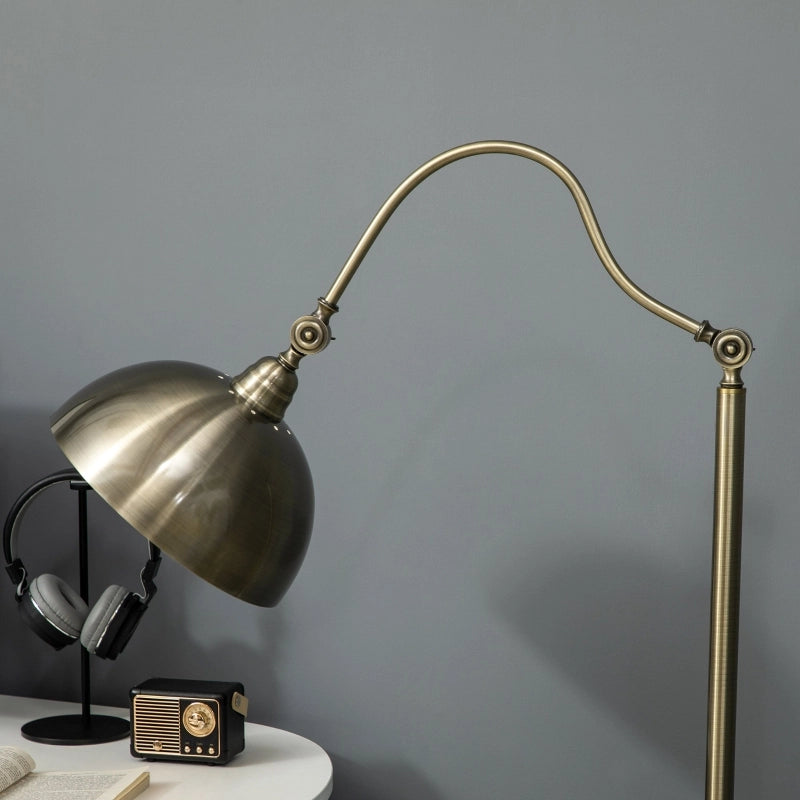 LAMPADA DA TERRA vintage 42x25,5x152 cm bronzo in metallo
