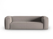 Cosmopolitan Design - Divano "Mackay" 4 posti in velluto strutturato cappuccino 