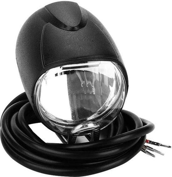 Allarme acustico per bicicletta elettrica - Lampada di testa universale 2-in-1 con LED per clacson - Adatta per biciclette elettriche con diversi materiali.