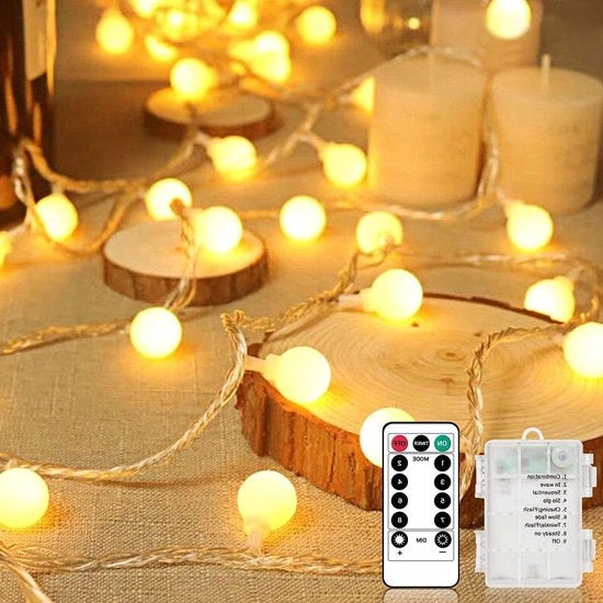 Illuminazione di Natale cavo di illuminazione LED esterno batteria 105 m 100 LED catena di luce interno esterno telecomando 8 modi impermeabile Illuminazione di Natale per matrimoni Natale balcone