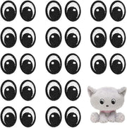 Oogpatches Decorativi Cartoon da Applicare - 20 Pezzi - Dimensioni 20x15,5mm - Patches da Applicare su Abbigliamento/Ragazzi/Sneaker
