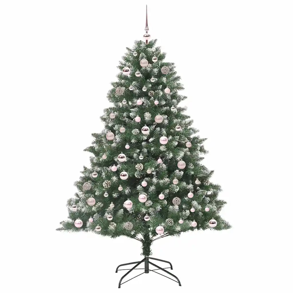 Albero di Natale | Decorazioni natalizie artificiale con 300 LED Verde 180 cm