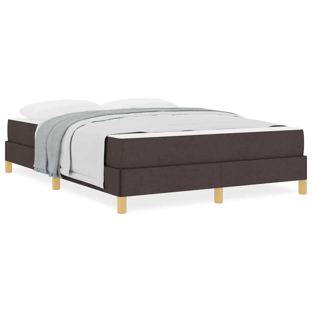 vidaXL Letto a molle Marrone 140 x 200 cm