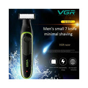 Trade Shop - Micro Rasoio Ricaricabile Elettrico Barba Capelli Peli Naso Uomo Portatile Usb -