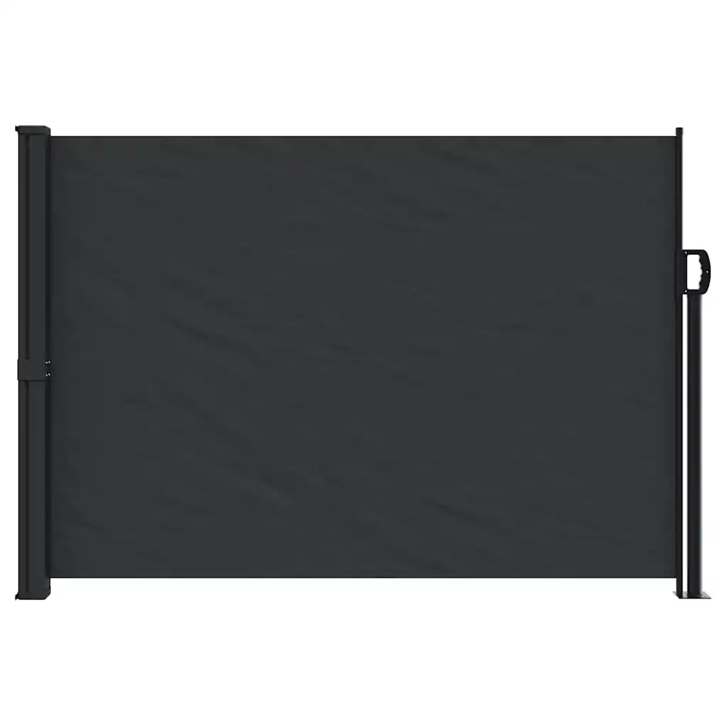 Tenda da Sole Laterale Retrattile-Tenda parasole per balcone per giardino Nera 140x500 cm
