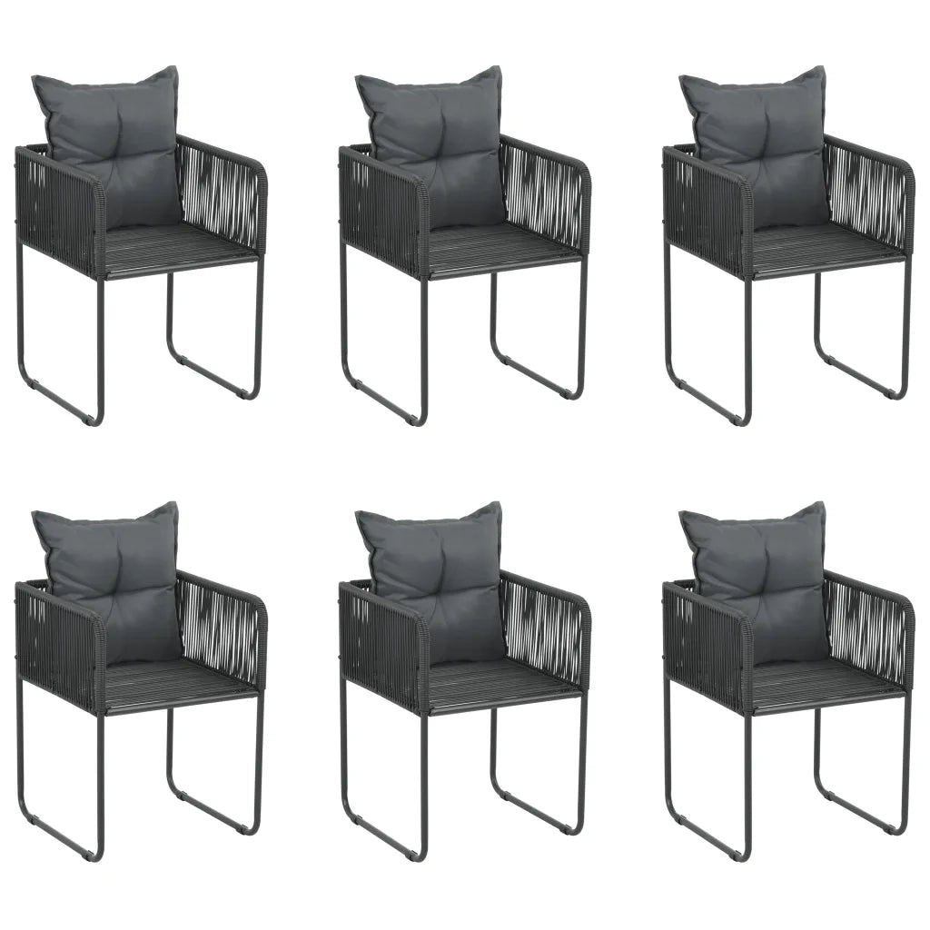 Set da Pranzo da Giardino 7 pz Nero  cod mxl 42804