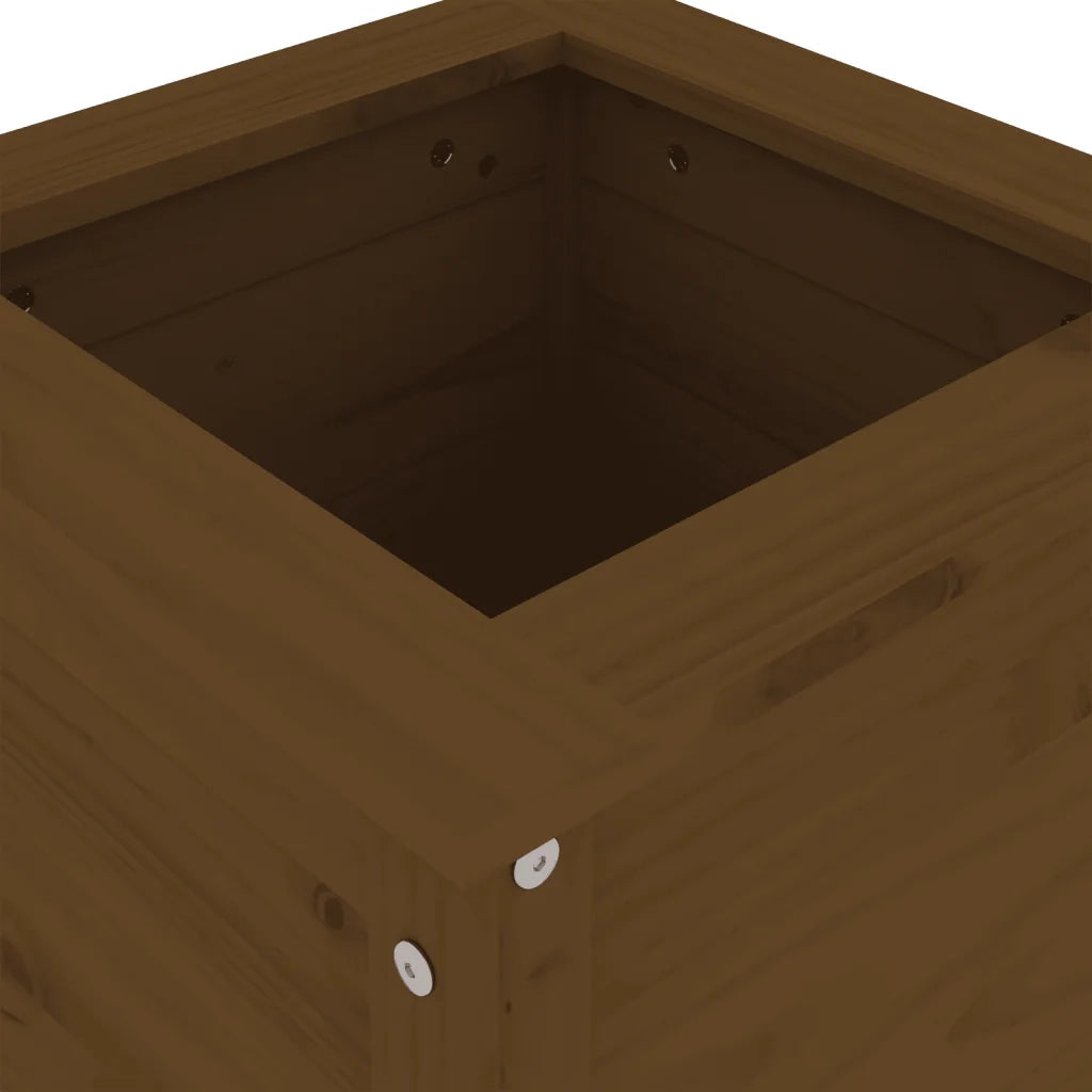 Fioriera da Giardino Ambra 40x40x78 cm Legno Massello di Pino 825278