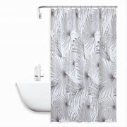 Trade Shop - Tenda Doccia Antimuffa Impermeabile 180x200cm Con 12 Anelli Bagno Tropicale 87076 -