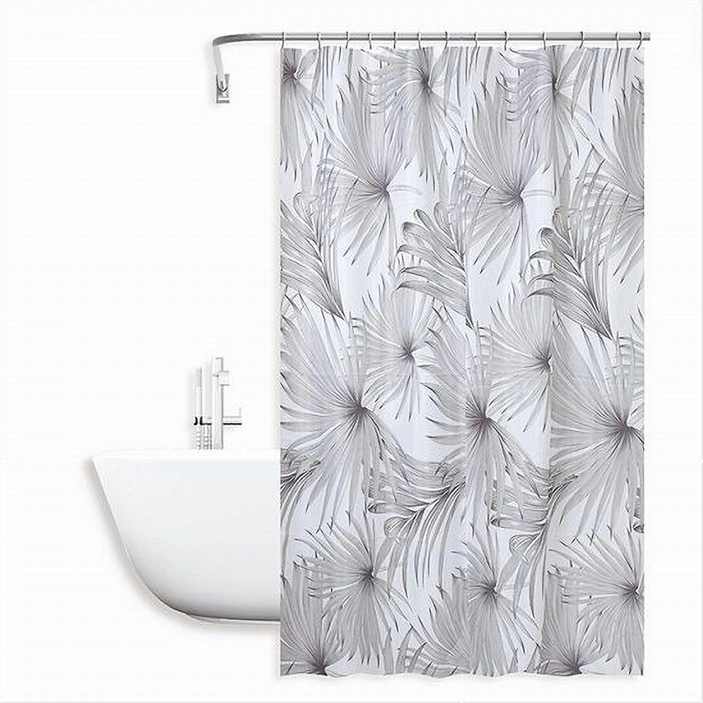 Trade Shop - Tenda Doccia Antimuffa Impermeabile 180x200cm Con 12 Anelli Bagno Tropicale 87076 -