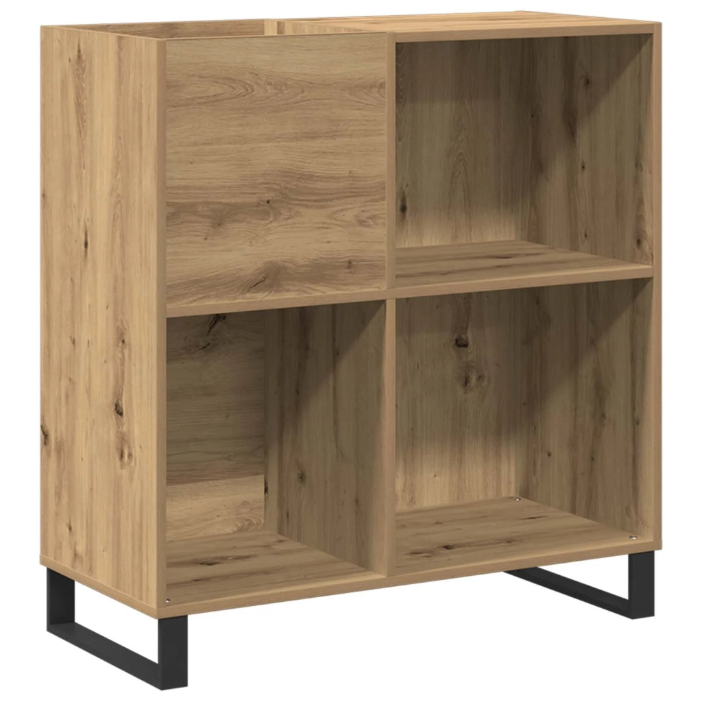 Mobile porta vinili rovere artigianale 84,5 x 38 x 89 cm CFW4871997