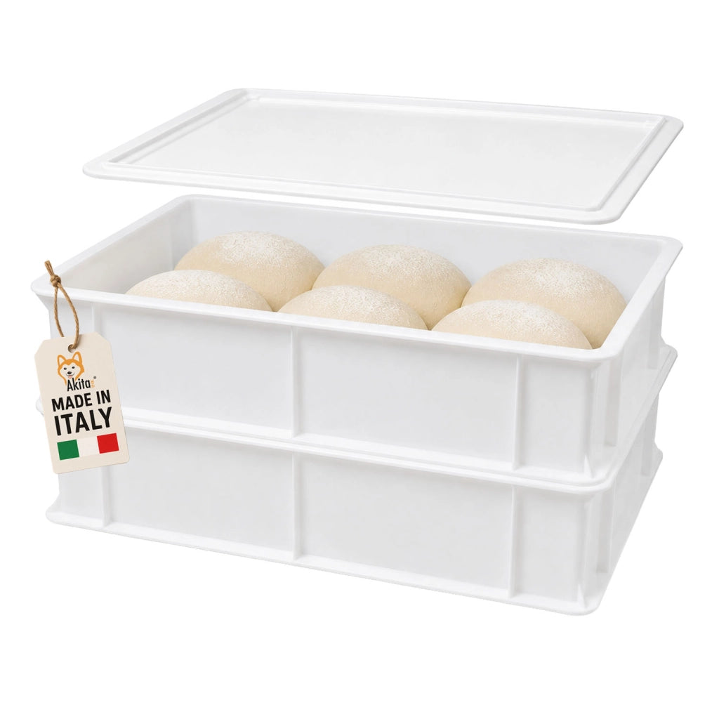 Akitaink Set 2 Portaimpasto per Lievitazione Pizza e Pane