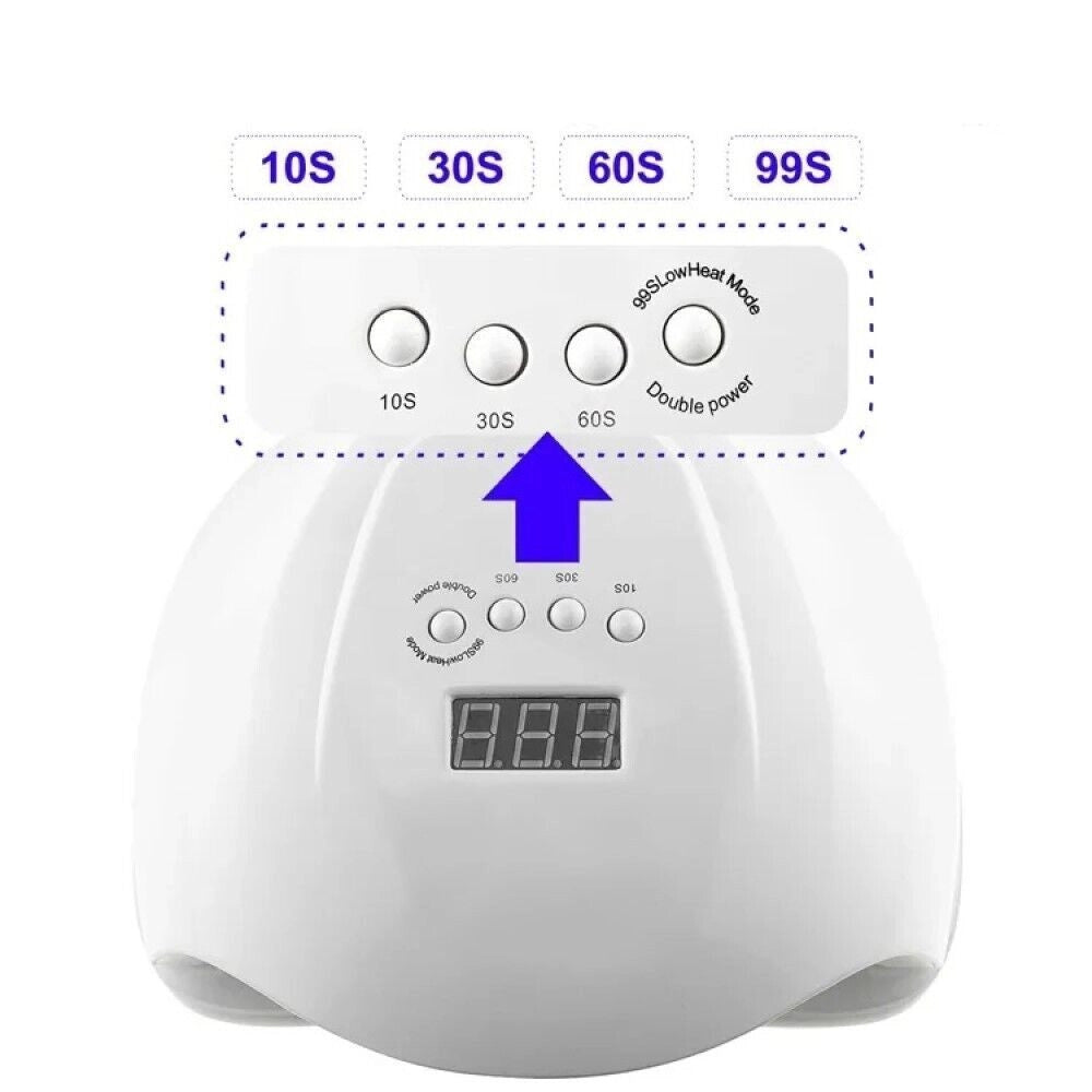 Trade Shop - Lampada Uv Led 68w 36led Fornetto Per Ricostruzione Unghie Gel Nail Art Tx-8486 -