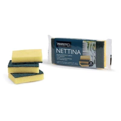 SPUGNA ABRASIVA NETTINA PERFETTO - CF=PZ 3- 24 confezioni