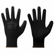 Guanti da Lavoro 12 pcs Nero 8 / m Poliestere 42020712