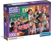 Puzzle 1000 Pezzi , Illustrazione con Tema K-pop Demon Hunters, 70x50 cm, Poster Incluso, Clementoni