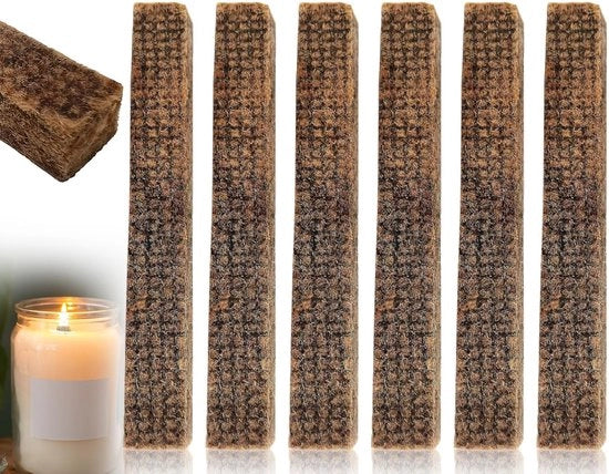 Lonti Permanenti per Tavolo - 6 Pezzi - Alta Qualità - Compatibili con Vetrerie - Per Residui di Candelina - Materiale Duraturo - Lonti per Candelina