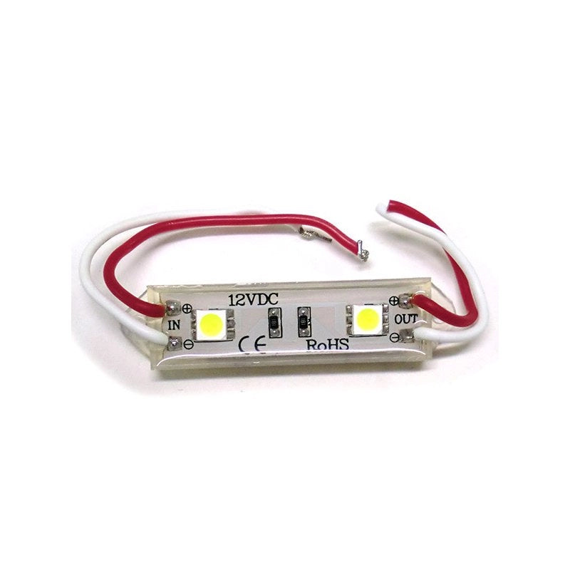 Modulo Mattone LED 2 SMD 5050 Colore Blue 12V Impermeabile Per Insegna Pubblicitaria