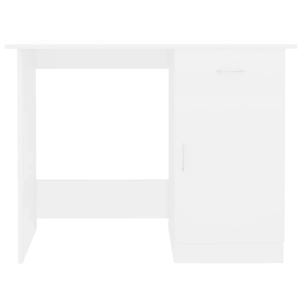 Scrivania | Tavolo da Ufficio Bianca 100x50x76 cm in Legno Multistrato