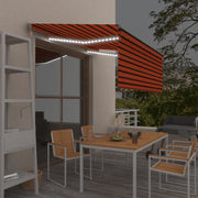 Tenda Automatica ParasoleLEDSensoreVento 3,5x2,5m ArancioMarrone 3069415