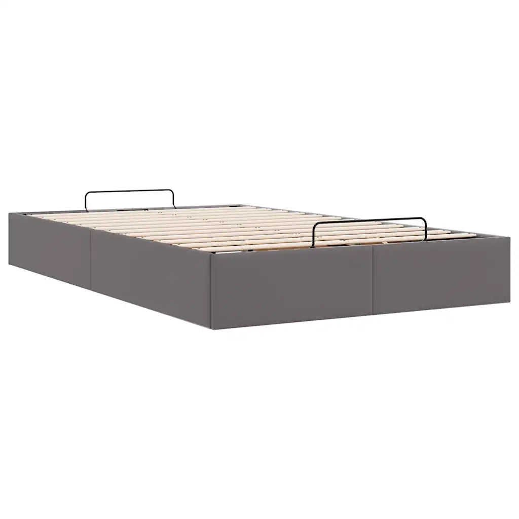 Struttura Letto Pouf senza Materasso-Giroletto con contenitore 120x190 cm Similpelle 161379