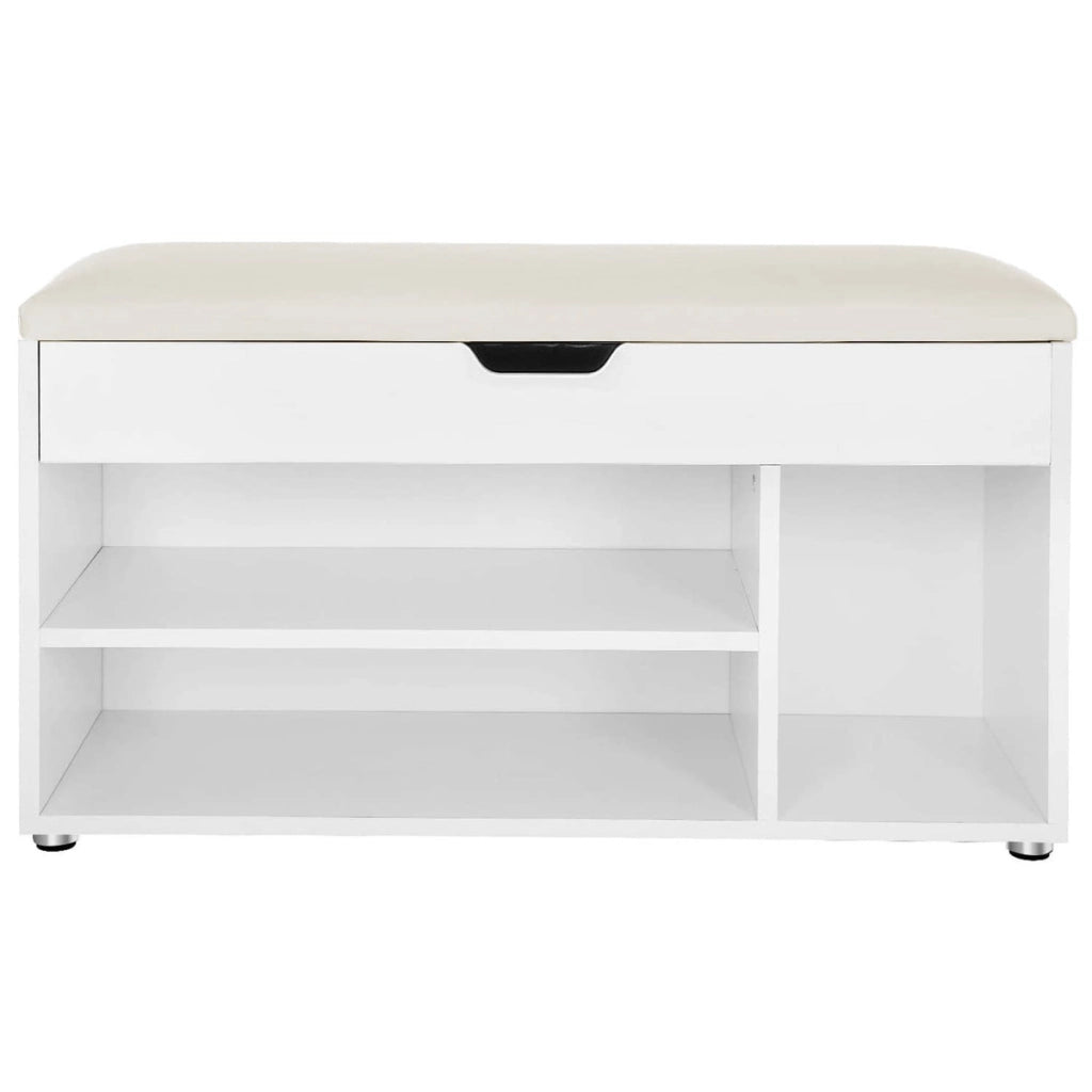 Panca scarpiera con seduta contenitore OSKAR LHS30W bianca