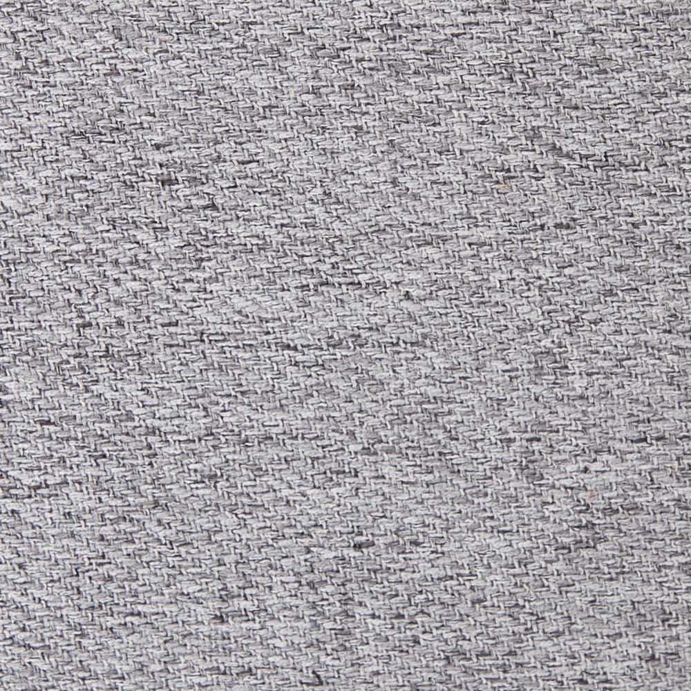 Poltrona Grigio in poliestere con base girevole in ferro Due cuscini sfoderabili Schienale rotondo Soggiorno moderno in stile glam